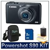41XWeK%2BlqiL. SL160  Canon Powershot S90 10MP Wide angle 3.8x Optical Zoom Digital Camera Bundle w/ 2GB SD Memory, Case and Lens Cleaning Kit