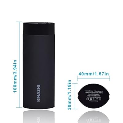 Kmashi Victor K1 5000mAh Ultra Lightweight Portable USB 2Amp Input Fast Charging External Battery Backup Pack...