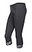 Junior Plus Size Plain Cotton Capri Leggings with Hem LACE Trim