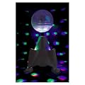 PORTABLE DJ DISCO PARTY ROTATING MIRROR BALL LED LIGHT