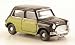 Mini Cooper, black/light yellow, Peter Sellers, Model Car, Ready-made, Oxford 1:76