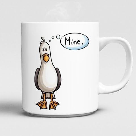 Disney Parks Finding Nemo Mine Mine Mine Seagull Bird Pool Beach Towel Mug 11oz Ceramics