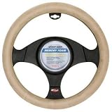 Memory Foam Steering Wheel Cover - Natural