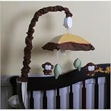 GEENNY Musical Mobile For Boutique Amazon Jungle Animals 13 PCS Crib Bedding Set