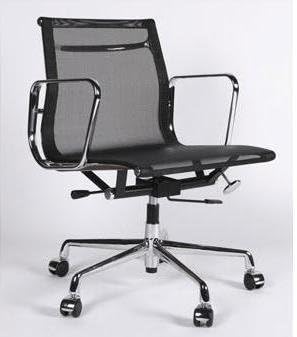 Aluminum Mesh Management Chair - Black