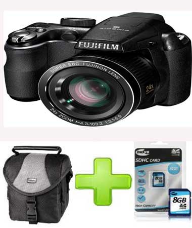 Fujifilm FinePix S3200HD Digital Camera+8GB memory+Case (14MP, 24x Optical Zoom) 3-inch LCDFujifilm FinePix S3200HD Digital Camera (14MP, 24x Optical Zoom) 3-inch LCD