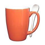 Ursa Endeavor Designer Mug with matching ceramic spoon that fits neatly into the handle.
