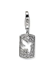 New Amore La Vita Sterling Silver 3-D Peace Dove Charm with Lobster Clasp