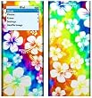 Aloha Swirl - Apple iPod nano 2G (2nd Generation) 2GB/ 4GB/ 8GB Protector Skin Decals - Faceplate Stickers