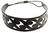 L. Erickson Swirls Comfort Headwrap - Black