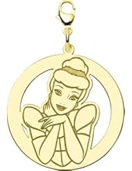 14K WG Disney Princess Cinderella Charm Jewelry New