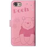 ストーン ディズニー スヌーピー ムーミン iPhone7 iPhone6S iPhone6 手帳型 ケース iPhone 7 6S 6 手帳 手帳型ケース ミッキー ミニー プーさん ドナルド チップ＆デール エイリアン リトルミイ ミイ かわいい おしゃれ キャラクター アイフォン7 アイフォン6S アイフォン6 スマホケース (iPhone7/iPhone6S/iPhone6専用, プーさん)