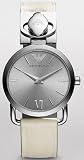 Emporio Armani Women’s AR0789 Stainless Steel Case Beige Leather Strap Silver Dial Watch Reviews