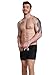 Neleus Men's Dry Fit Athletic Running Beach Shorts,801,Black,USA S,Asia Tag M