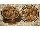 Le Souk Ceramique HA-40 Honey Round Sauce Dishes Set of 4