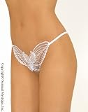 Sensual Mystique Crotchless butterfly applique g string