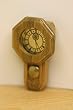 Dollhouse Miniature Wall Clock in Oak