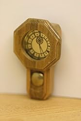 Dollhouse Miniature Wall Clock in Oak