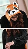 Skycastle(tm) High Quality Easily Bear Cartoon Animal Shaped Winter Unisex One-piece Pajamas Hoodie Sleepwear Cosplay Costume (XL)