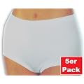 HERMKO 1140 5er Pack Damen-Taillenslip in wei� kochfest mit Tunnelzug Schl�pfer aus reiner EU-Baumwolle in Feinripp mit 15mm Beinborte (Mama-Slip), schadstoffge�r�fte Qualit�t mit �ko-Tex 100 - Zertifizierung, direkt vom Hersteller auf der schw�bischen Alb