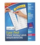 AVERY-DENNISON MFG. CO. 05810 MAILING LABELS WHT40SHTS