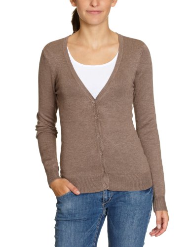 VERO MODA Damen Strickjacke 10054182, Gr. 40, Beige (HEMP SAND) Preisvergleich