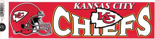 KANSAS CITY CHIEFS NFL decal bumper sticker
