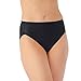 Vanity Fair Women's Cooling Touch Hi Cut Panty 13124, Midnight Black, Large/7