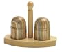Nor Pro Rainbow Colored Wooden Salt/Pepper Shaker set