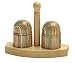 Nor Pro Rainbow Colored Wooden Salt/Pepper Shaker set