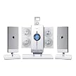 iLuv Micro 4-CD Changer/ MP3 CD Dock - White (i-9200WHT)