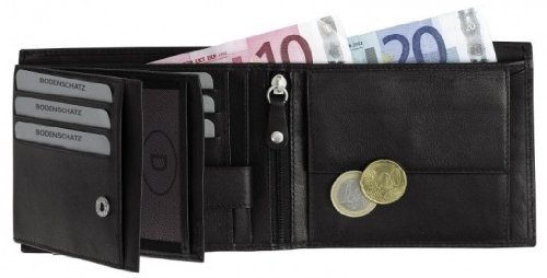 Bodenschatz Brieftasche Geldbörse schwarz
