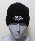 BALTIMORE RAVENS - NFL CUFFED BEANIE Black with Team Embroidered Logo