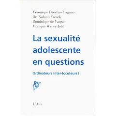 La sexualit� adolescente en questions, ordinateurs interlocuteurs ?