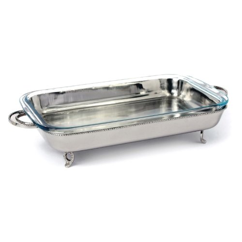 Star Home Georgian Rectangular Server with 3-Quart Baker