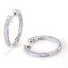 0.25 Carat 14KWG Diamond Hoop Earrings