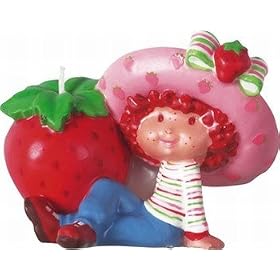 Strawberry Shortcake Party Sculpted Cake Decor Candle by Party Supplies