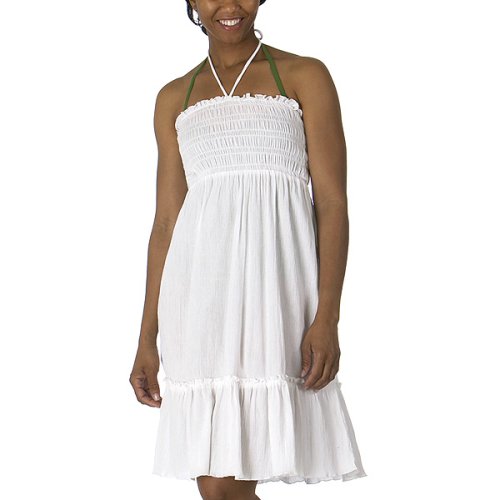 Merona Smocked Coverup Dress - White