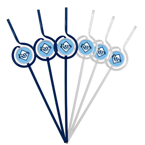 MLB Tampa Bay Rays Six Pack Team Sip Sport Straws