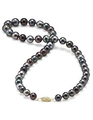 Tahitian Black Pearl Strand in 14K Yellow Gold (7-11mm)