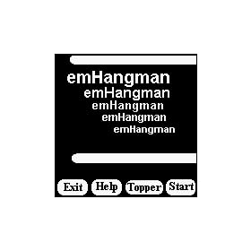 "emHangman" for Palm