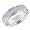 14K White Gold Elegant Ladies Wedding Band Size 4