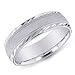 14K White Gold Elegant Men's Wedding Band