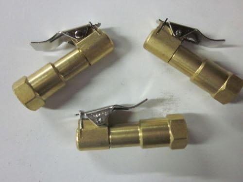 ~3~ STRAIGHT BRASS LOCK-ON TIRE INFLATOR AIR CHUCKS