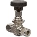 Parker NP6 Series Stainless Steel 316 Needle Valve, Inline, Hand Wheel, PCTFE Tipped Stem, A-Lok Compression Fitting