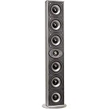 Athena WS-60 Wall-Mountable 3-Way Front/Center Speaker, Aluminum (Single)