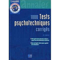 1000 tests psychotechniques corrig�s