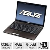 ASUS A53SV-TH71 15.6" Black Laptop / Intel Core i7-2670QM / NVIDIA GeForce GT 540M graphics (1GB VRAM) / 4GB DDR3 / 640GB hard drive (Personal Computers)  "asus"