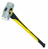 Truper 30929 8-Pound 36-Inch Sledge Hammer, Fiberglass Handle with Rubber Grip