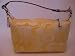 Coach Optic Signature Yellow/White Top Handle Pouch